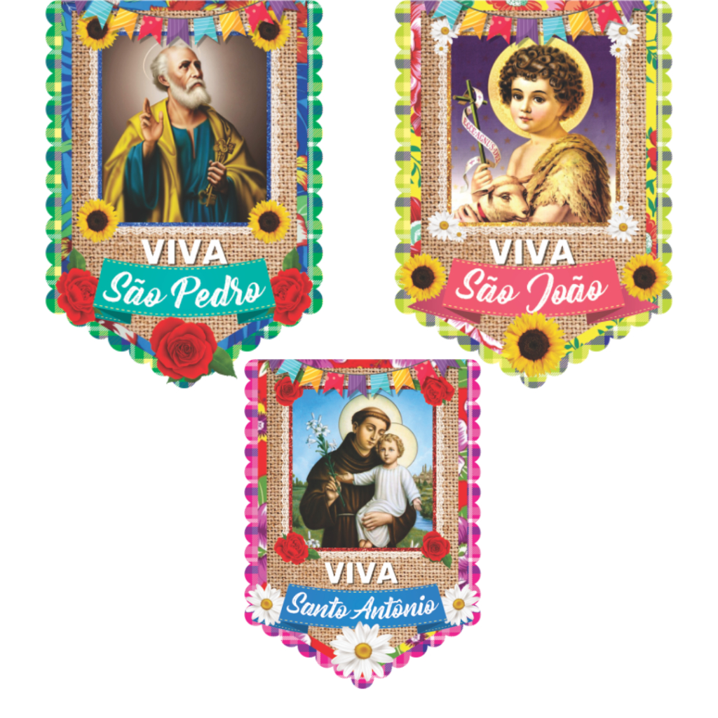Painel Junino São João, São Pedro, Santo Antônio Festa Junina Arraial