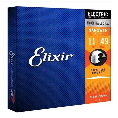Encordoamento P/ Guitarra Elixir 12102 011-049 em Oferta na Shopee