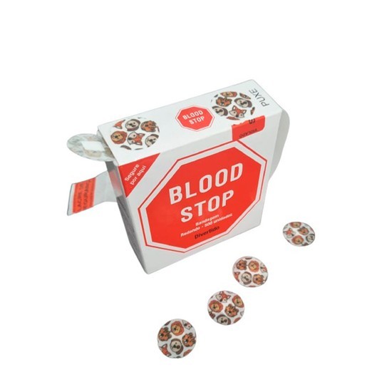 Curativo Infantil Redondo Blood Stop Divertido Caixa C/500 Unidades - AMP