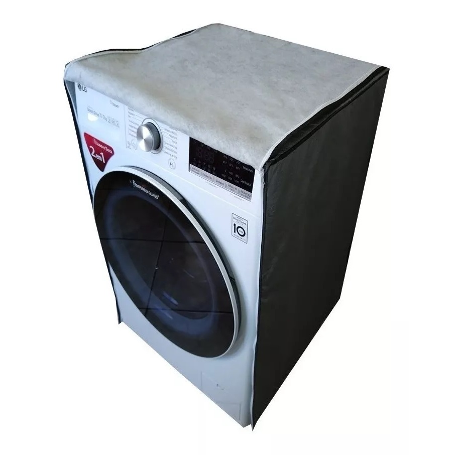 CAPA MAQUINA LAVA E SECA -Ziper frontal corino ate 11kg