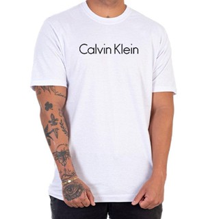 Camiseta Calvin Klein Masculina 100% Algodão 30.1 penteado Com Bordado Gola reforçada Marca Premium