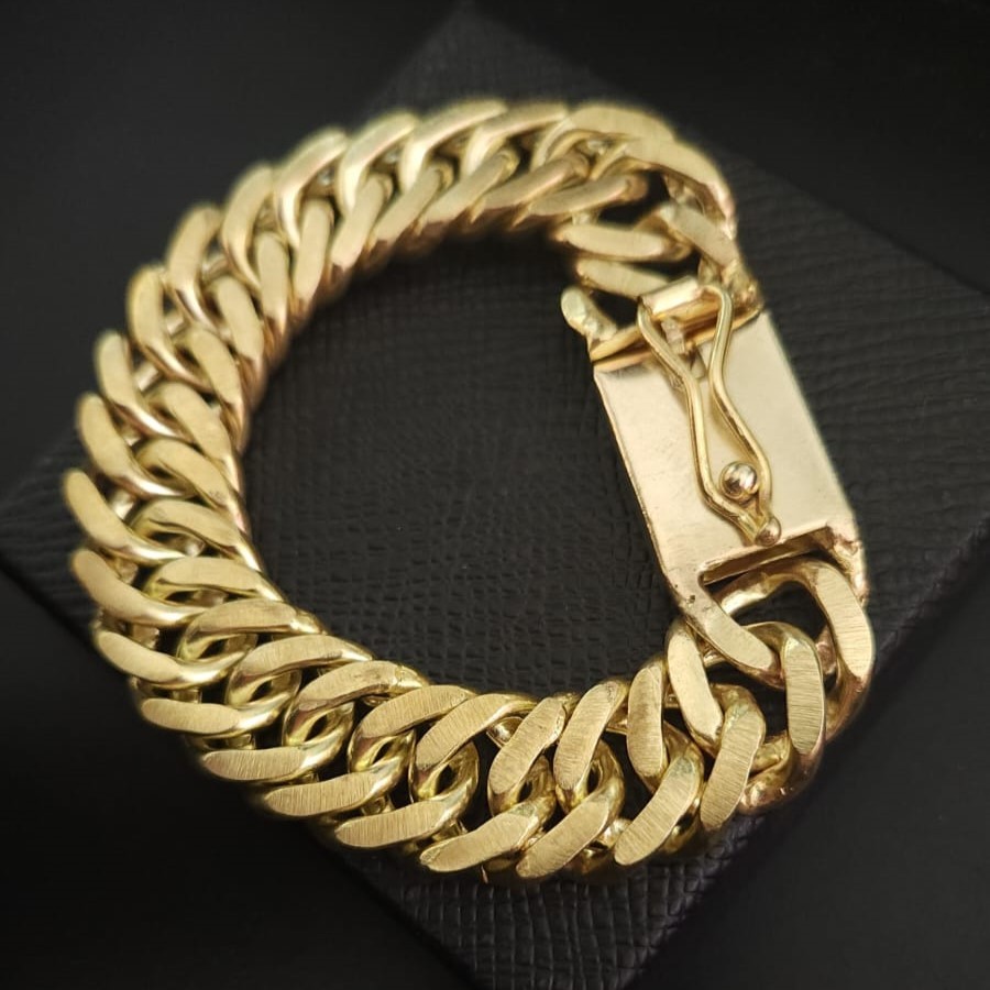 Pulseira Grumet Duplo 16mm MOEDA ANTIGA Cor Dourada Ouro em Oferta na Shopee