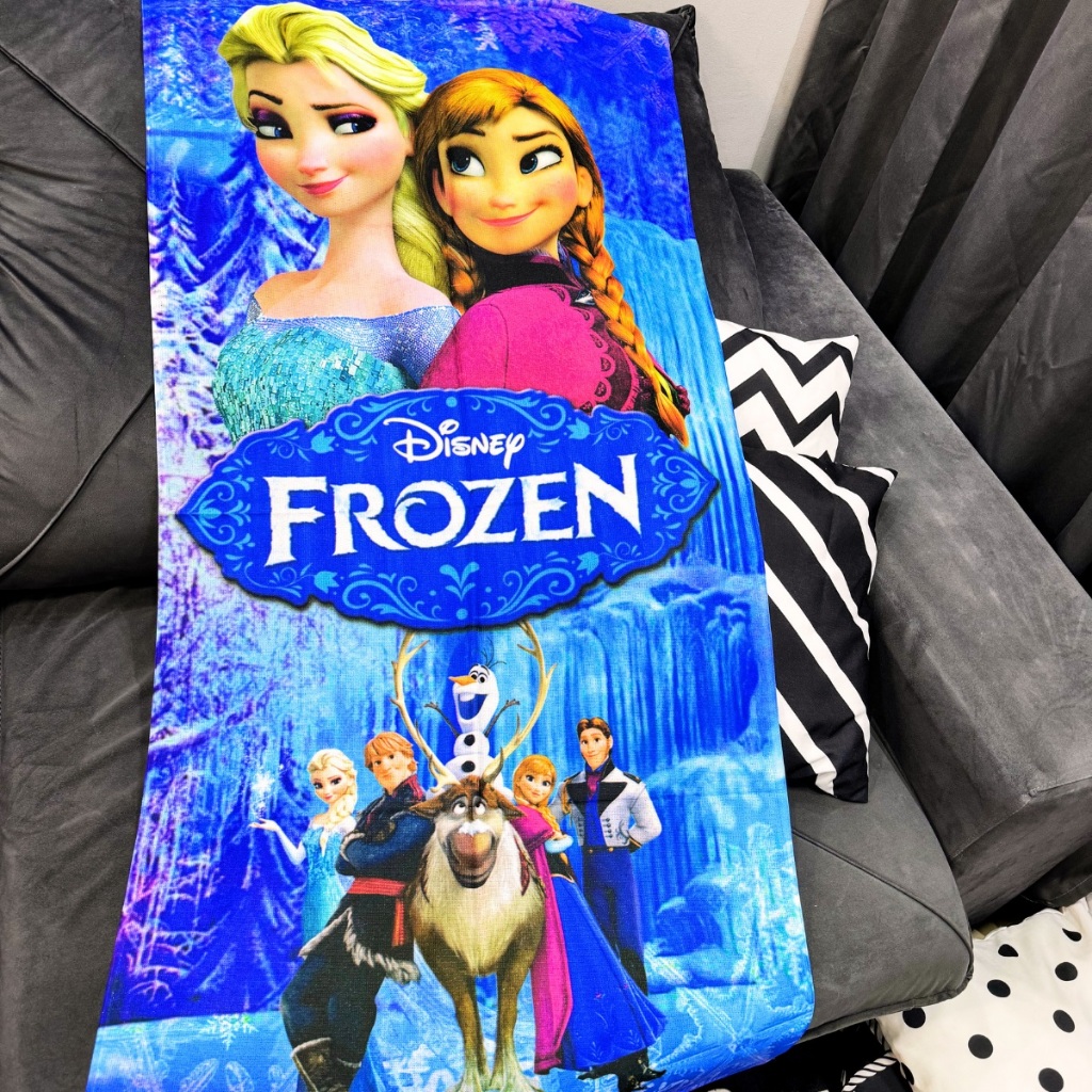 Toalha Infantil Banho Praia Algodão Grande Personagem Frozen em Oferta na Shopee