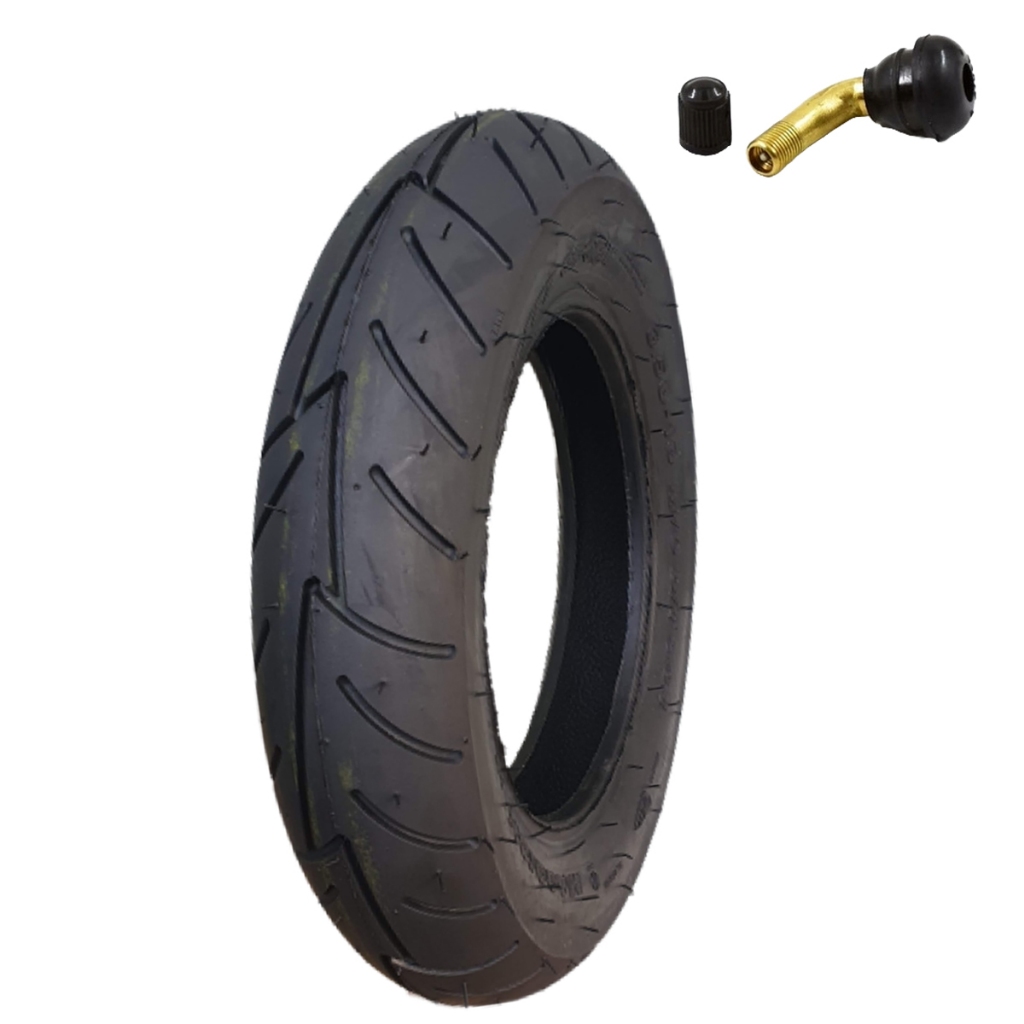 Pneu Burgman Dianteiro e Traseiro 350-10 - 90/90-10 Street Sport (Traseiro Lead) + Bico Válvula 90º em Oferta na Shopee
