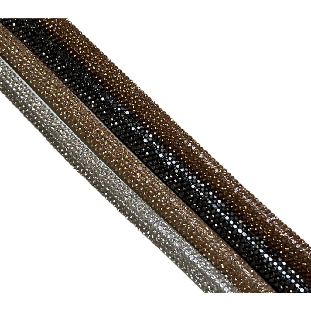 Tira de Strass Meia Cana Colmeia - 8mm em Oferta na Shopee