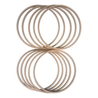 KIT 10 BASTIDORES Sendo 5 com ( 25cm Externo) e 5 com (29cm Externo) MDF Cru De 6mm Moldura Bordado
