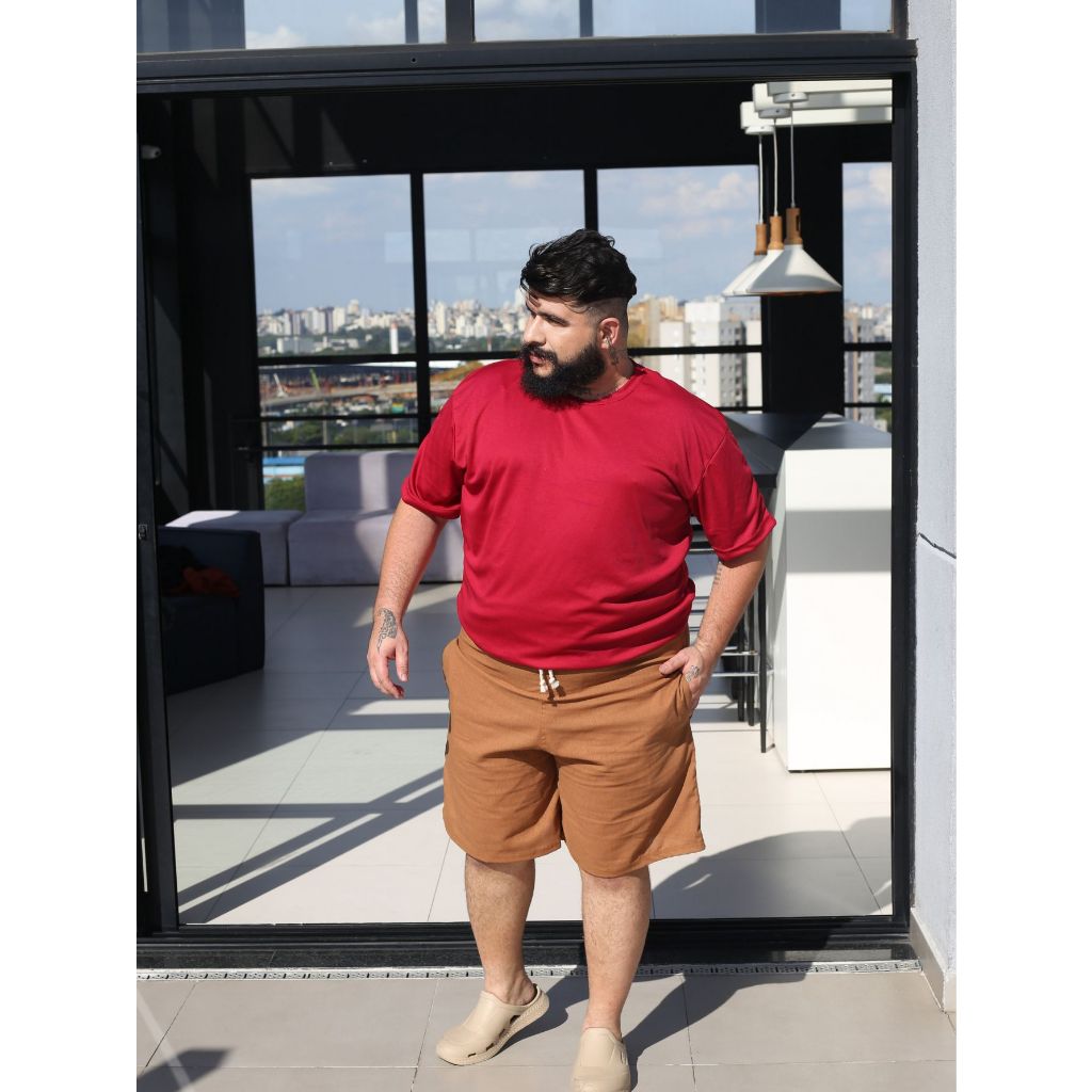 Kit 2 camisetas Plus Size Extra Grande 48 ao 62