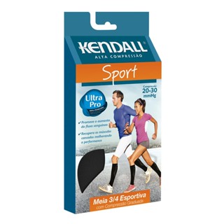 Meia 3/4 Alta Compressão Sport 20-30 mmHg Kendall