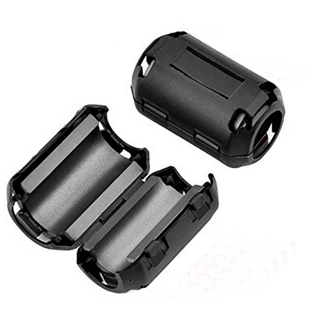 KIT 5 Núcleos Ferrite Supressor de Ruídos EMI RFI Tipo Clamp ( Envio Imediato)