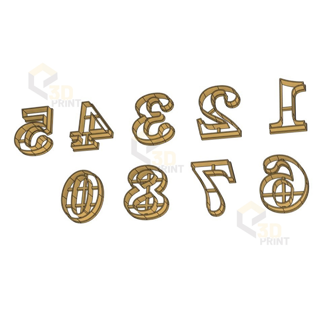 Cortador Números algarismos 4cm modelo Century em Oferta na Shopee