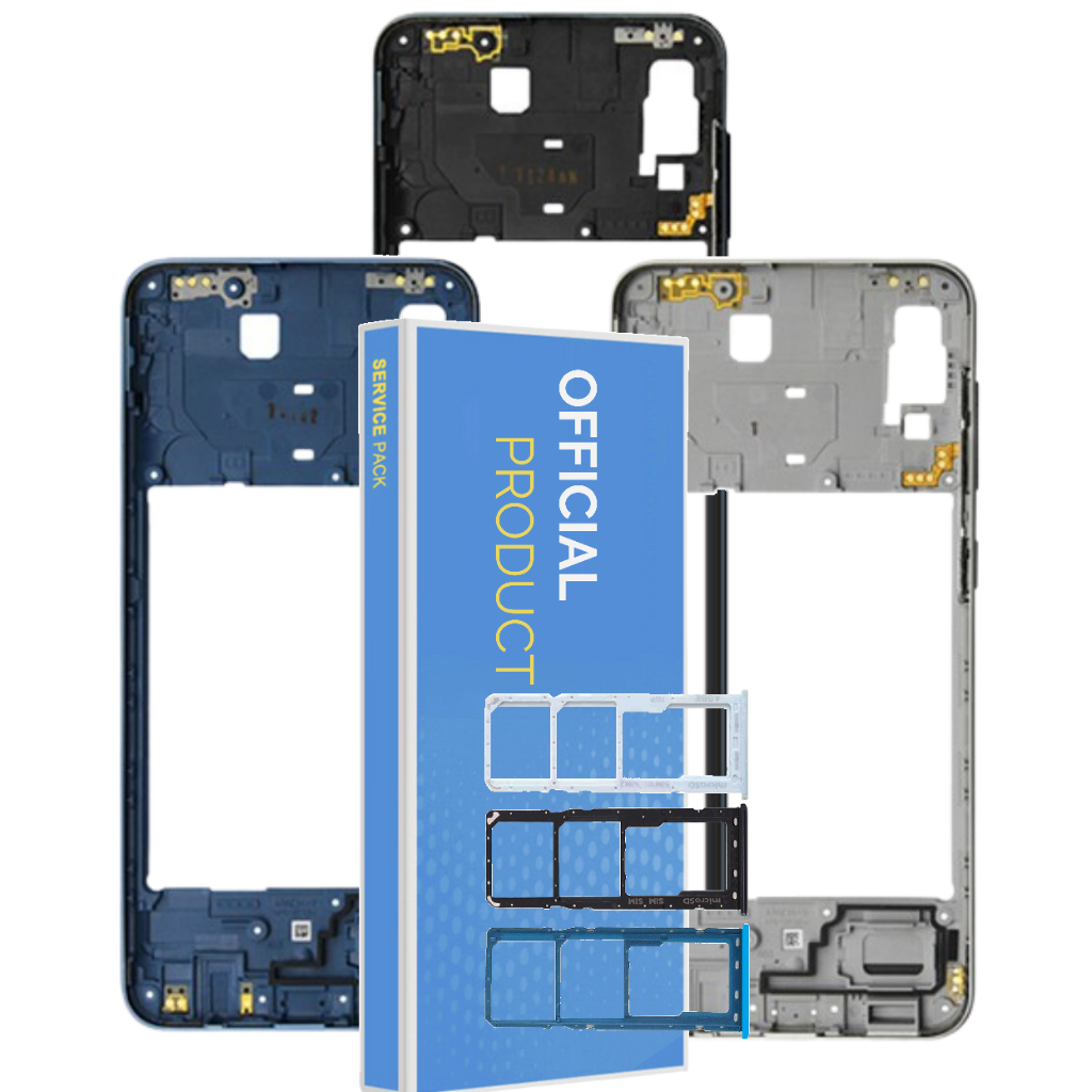 Aro Lateral Meio Compatível Com Galaxy A50 A505gt + Botões Power Volume + Gaveta!