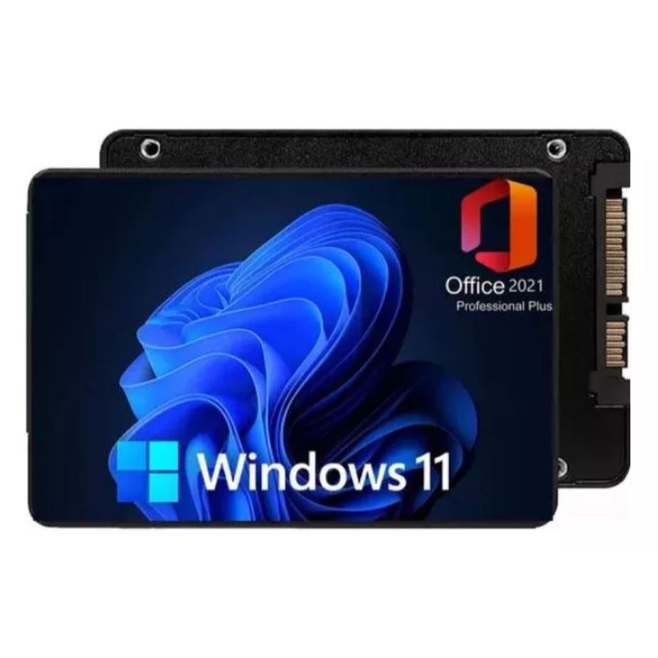 SSD (Com WINDOWS e OFFICE instalado) 128GB 240gb 256GB 360GB 1TB