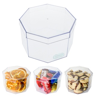 Caixas Acrílicas Octagonal, Bolo, Doces , Lembrancinhas em Oferta na Shopee