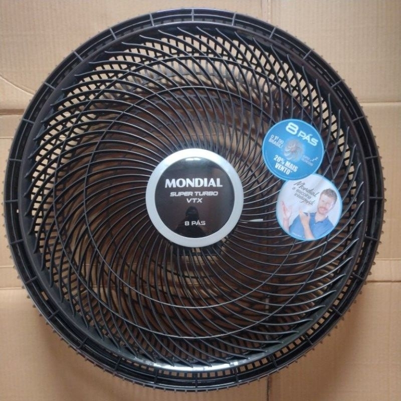 PAR GRADE DIANTEIRA E TRASEIRA VENTILADOR VTX-40-8P PRETO MONDIAL ORIGINAL em Oferta na Shopee
