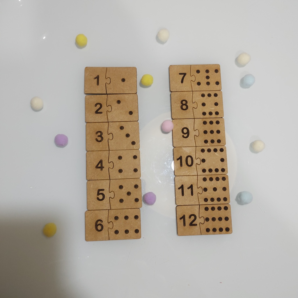 PRONTA ENTREGA Jogo Educativo de Associação Números 1 a 12 - envio em até 24 horas