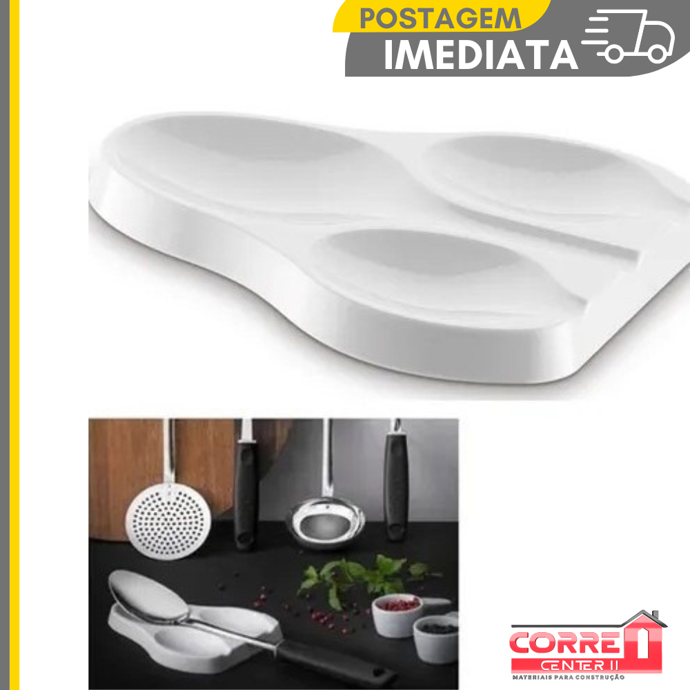 Suporte Apoio Descanso Colher Concha Talheres Maxximo 17cm em Oferta na Shopee