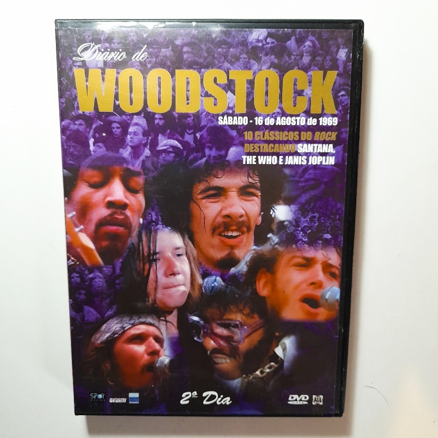 Dvd Diário do Woodstock, 2º dia. Mídia intacta.