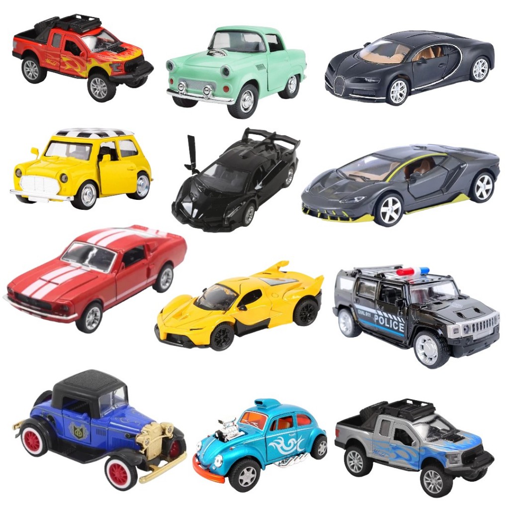 Carrinho Ferro Abre Porta Miniatura Carro Antigo Caminhonete Lamborghini Ford Taxi Die Cast Fricção