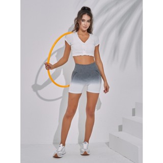 Short Esportiva Academia Yoga Feminina Cintura Alta Elástica Secagem Rápida 3RD SD998