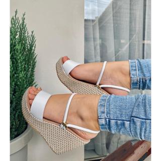 ANABELA TAMANCO SANDALIA FEMININA SALTO PLATAFORMA ALTO 10CM - 2 FORMAS DE USAR COM REGULAGEM