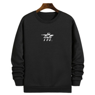 Moletom masculino gola redonda estampado anjo com ak47