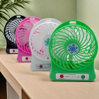 Mini Ventilador Portátil Usb Recarregável 3 Velocidades - Ideal para Viagens e Escritório em Oferta na Shopee