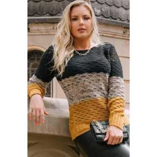 Blusa Feminina Tricô Malha Tricot Tendencia Casual Social Elegante Frio Manga Longa