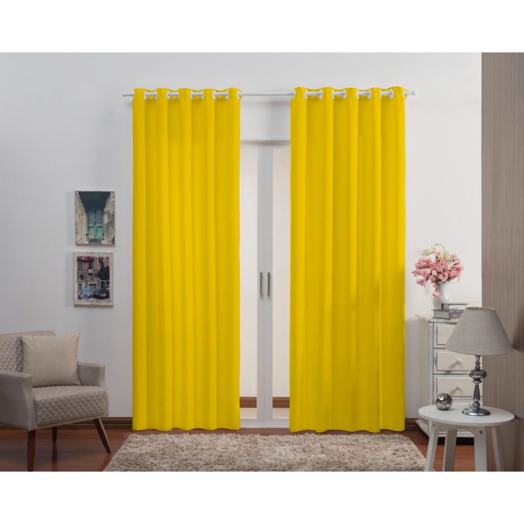 Cortina Semi Blackout 3,00 x 2,50 Para Sala e Quarto Em Tecido Oxford Varias Cores em Oferta na Shopee
