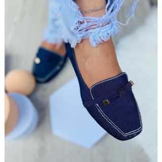 Mocassim Feminino Premium Bico Quadrado Tendencia 2024 Confortável Macio Dia a Dia Moda Casual em Oferta na Shopee