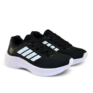 Tenis Masculino Escolar Academia Original FREEDOM Corrida Caminhada Lançamento Preto e Br…