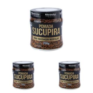 3x Pomada Gel Sucupira RHENUKS 200g - Enviamos Rápido