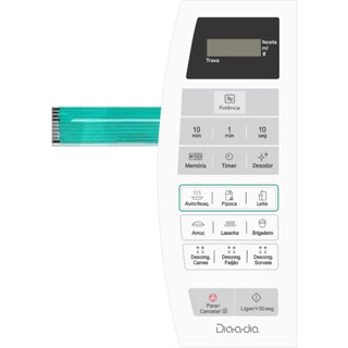 Teclado Membrana Microondas COMPATÍVEL COM PANASONIC NNST254W