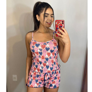 Pijama Alcinha Suede/ Pijama Feminino/ Conjunto Suede/ Baby doll