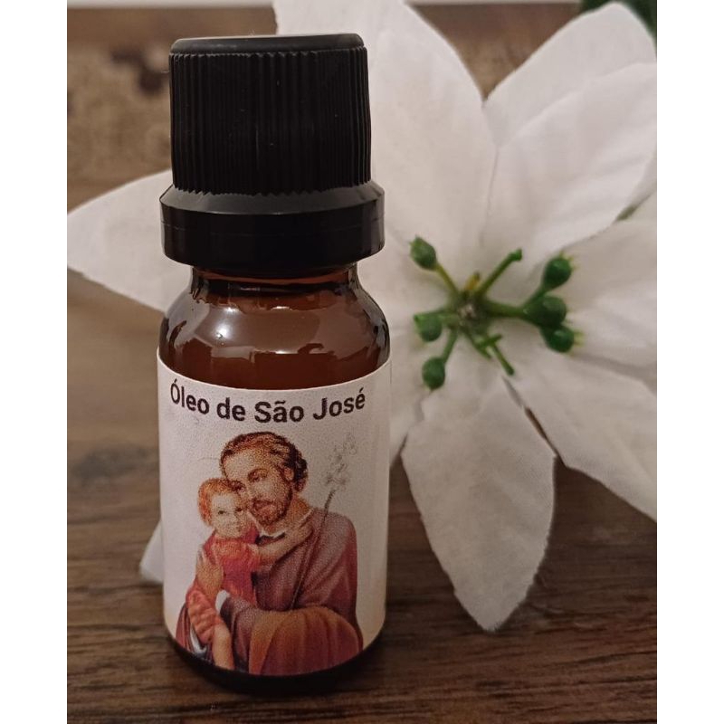Óleo (Azeite) de São José - 10 ml - Elaborado conforme revelação do Menino Jesus a senhora de alma mística.