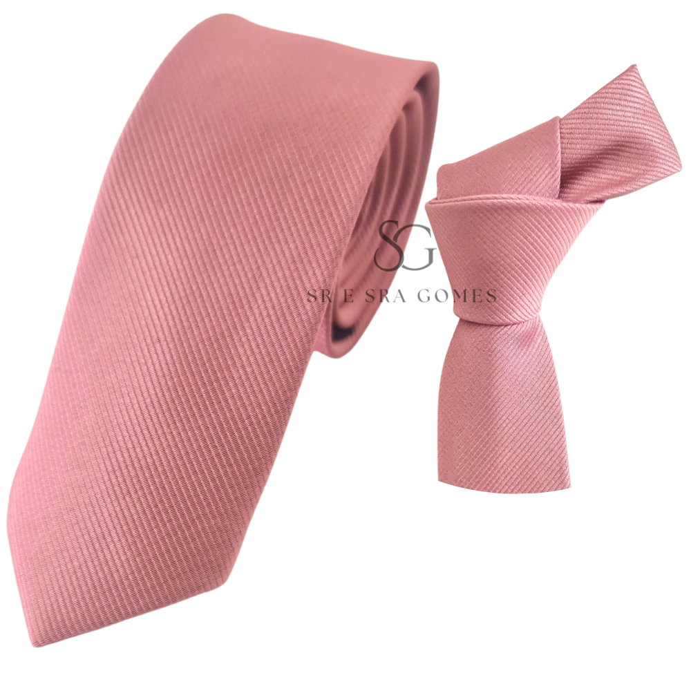 Gravata Rose Tecido Trabalhado em Oferta na Shopee