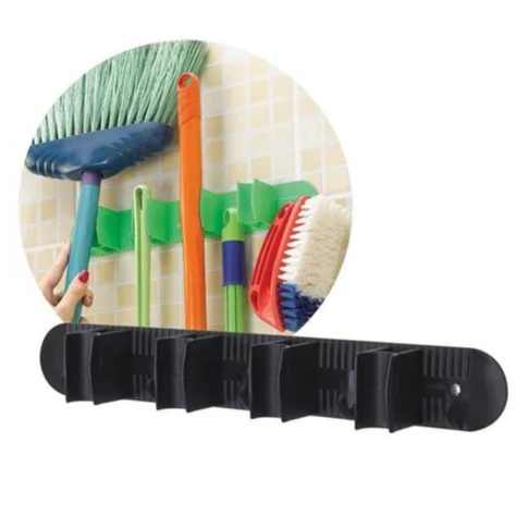 Porta Vassoura Rodo E Acessórios Suporte Para Parede