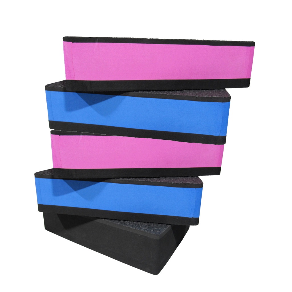Kit 5 Step 35cm x 28cm x 10cm para academia exercícios aeróbico funcional fitness