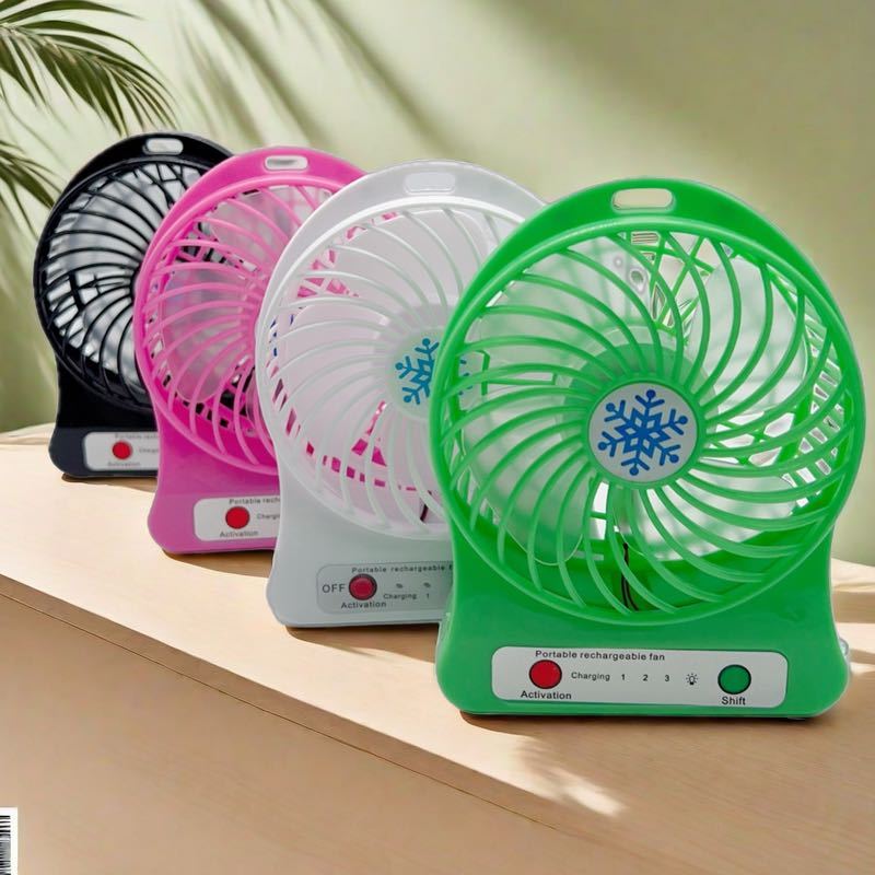Mini Ventilador Usb Portátil Recarregável com 3 Velocidades em Oferta na Shopee