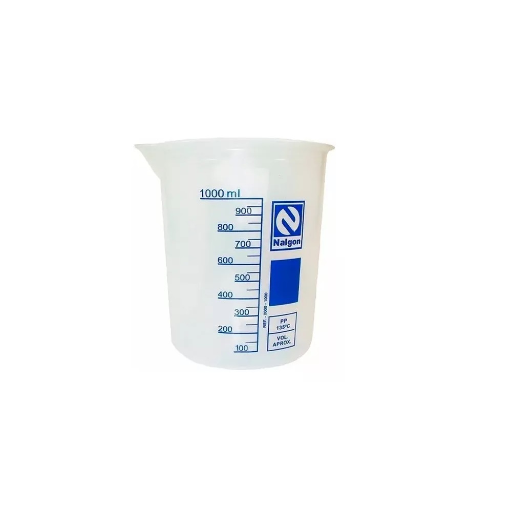 Béquer De Plástico Graduado 1000ml