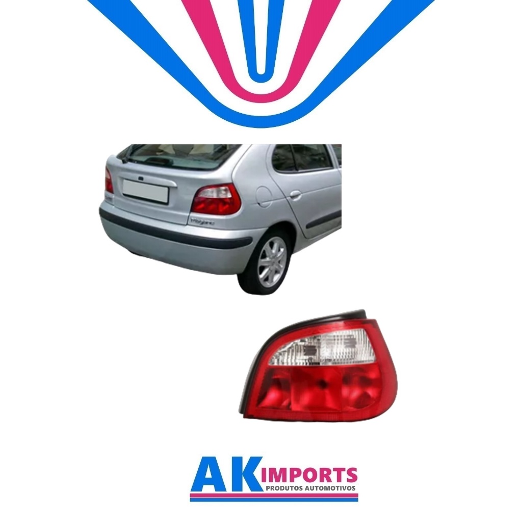 Lanterna Traseira Direito Renault Megane Hatch Marca: Tyc  Ano: 2000 Até 2004  Cód:  11-A215-01-2B