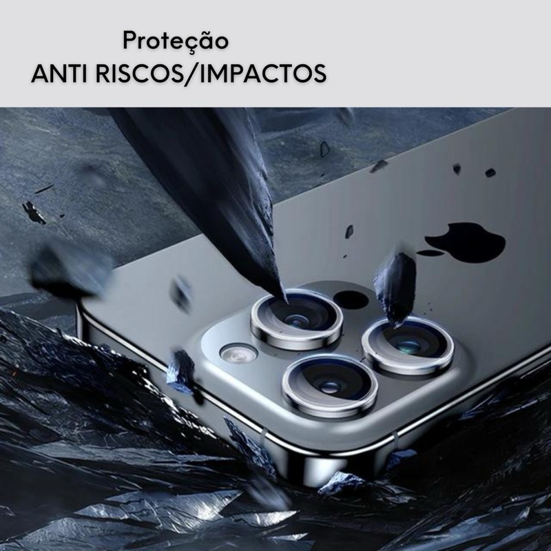 Pelicula de Lente INVISÍVEL 100% Acrilica Transparente p/ IPhone 11 12 13 14 15 16 Pro Max — imagem 2 de 2