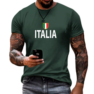 Camiseta Masculina ITALIA PAIS 100% Algodão Lançamento em Oferta na Shopee