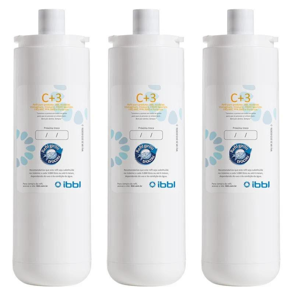 Kit com 3 Filtro Refil IBBL C+3 Original - Fr600, Immaginare E Outros