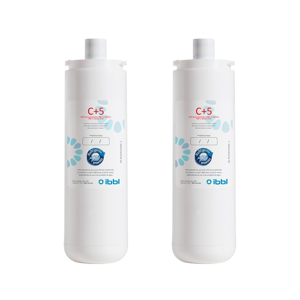 Kit com 2 Filtro Refil IBBL C+5 para PNF, PDF, FR600, Immaginare - Original