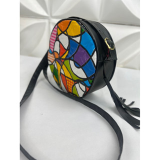 Bolsa Feminina Modelo Redondo Bolsas Redonda Estampas Colorida Moda