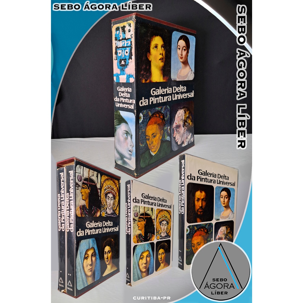 Vol 1 e 2- Galeria Delta da Pintura Universal  (dois Volumes) -Paulo Geiger (coord.) Marco Valsecchi (dir.)