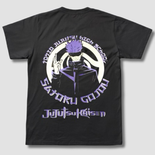 Camiseta do personagem Satoru Gojo do anime Jujutsu Kaisen