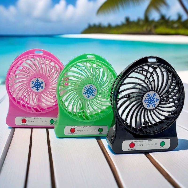 Mini Ventilador Portátil Usb Recarregável 3 Velocidades - Ideal para Viagens e Escritório em Oferta na Shopee