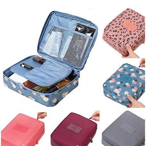 Bolsa Necessaire Divisória Maquiagem Acessórios Viagem Mala