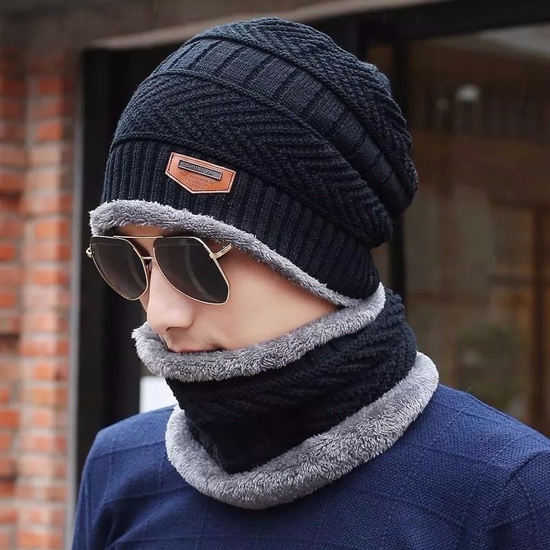 Touca Forrada Casual Unissex com Gola Forrada De Lã Masculina Feminina - Kit Inverno Diversos Modelos em Oferta na Shopee
